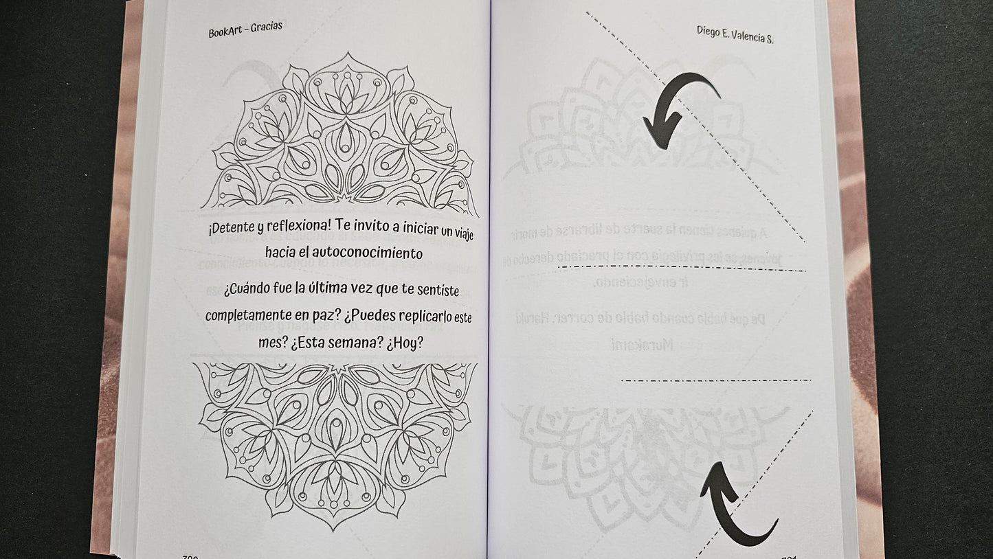Libro de Book Folding - Palabra 'Te amo'