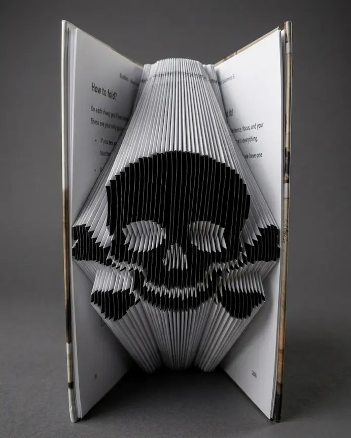 Black Skull BookArt