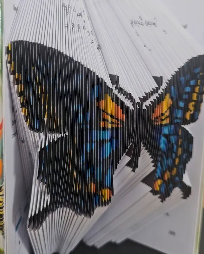 BookArt Butterfly 3D sculpture