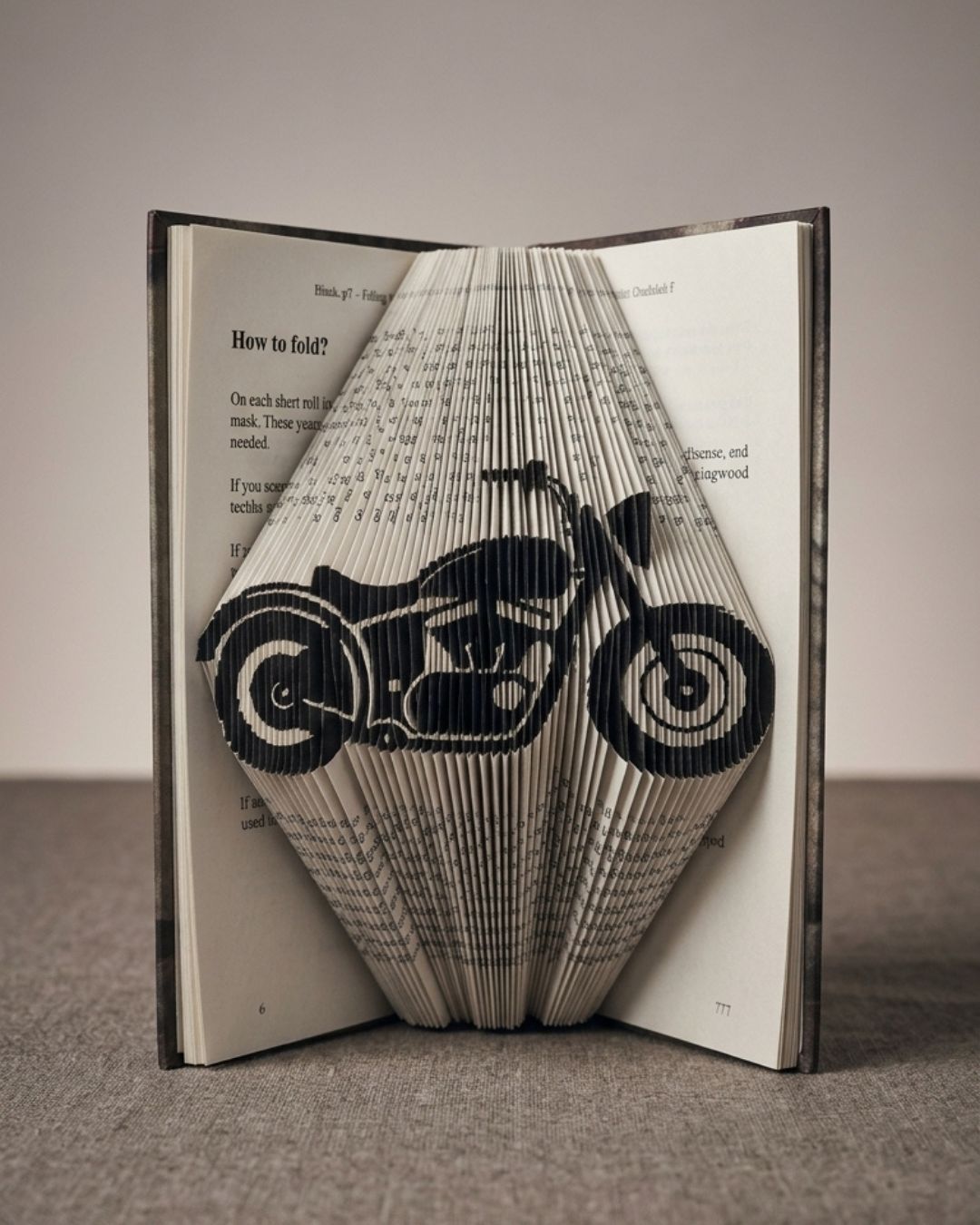 Motorcycle BookArt