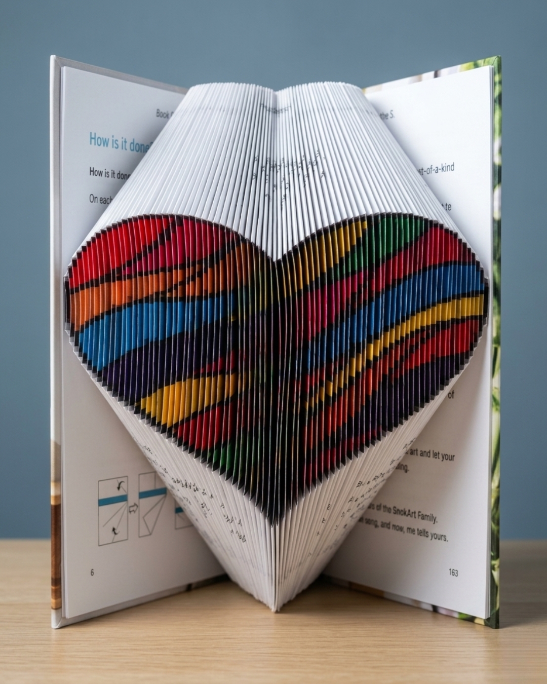 Wavy Heart BookArt